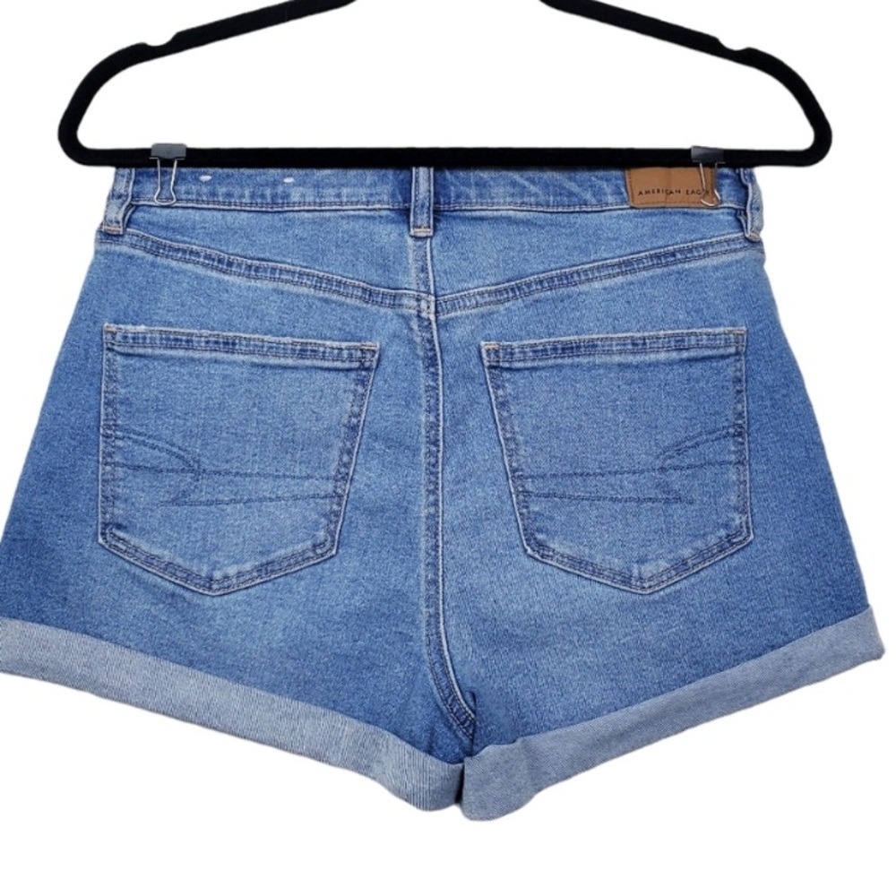 American Eagle Outfitters Mom Short Blue Denim Jean Shorts Size 6